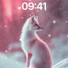 Serenity Fox Wallpaper with Snowfall Hush wallpaper for iPhone, iPad & Mac
