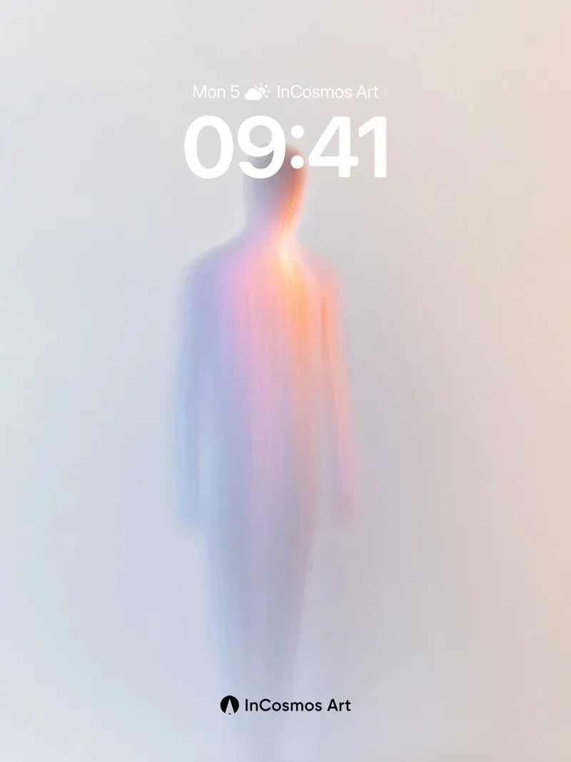 Ethereal Silhouette Wallpaper with Soft Light Veil wallpaper for iPhone, iPad & Mac