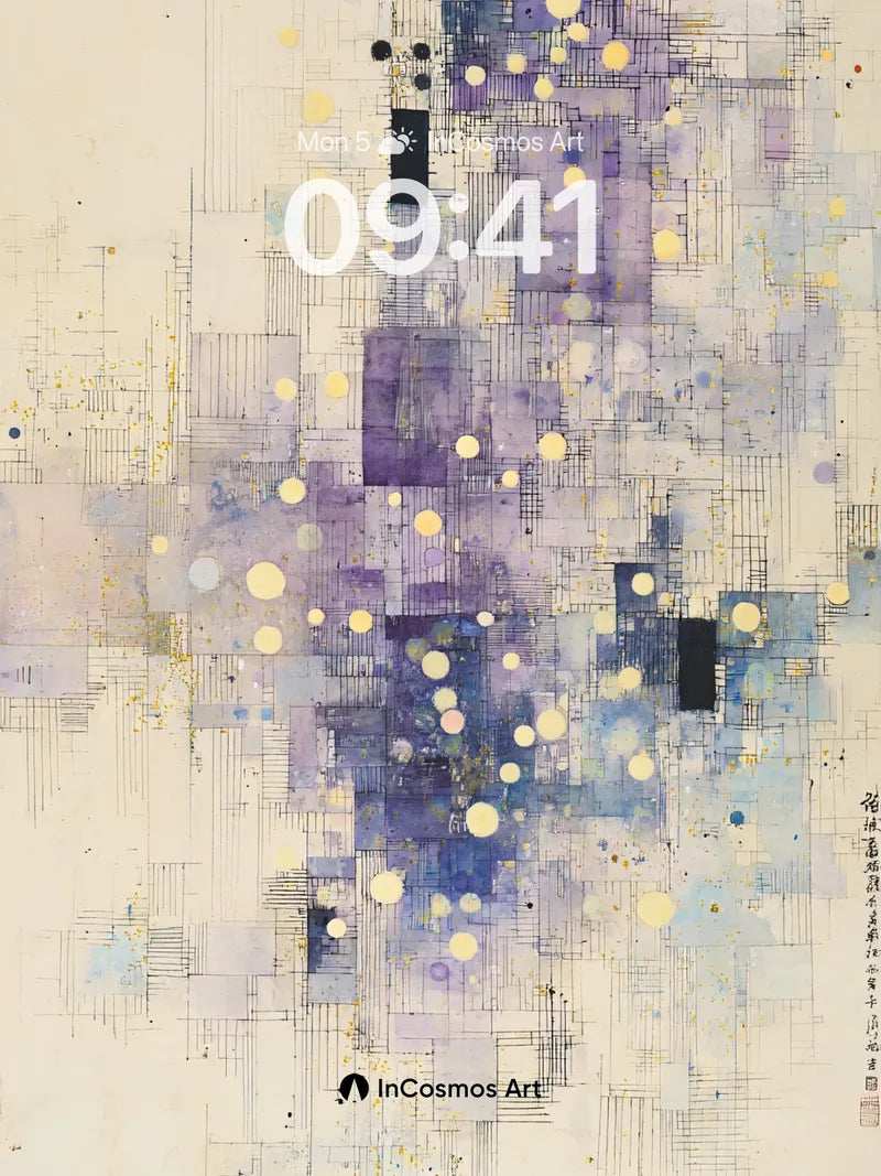 Ethereal Geometry Wallpaper with Floating Light wallpaper for iPhone, iPad & Mac