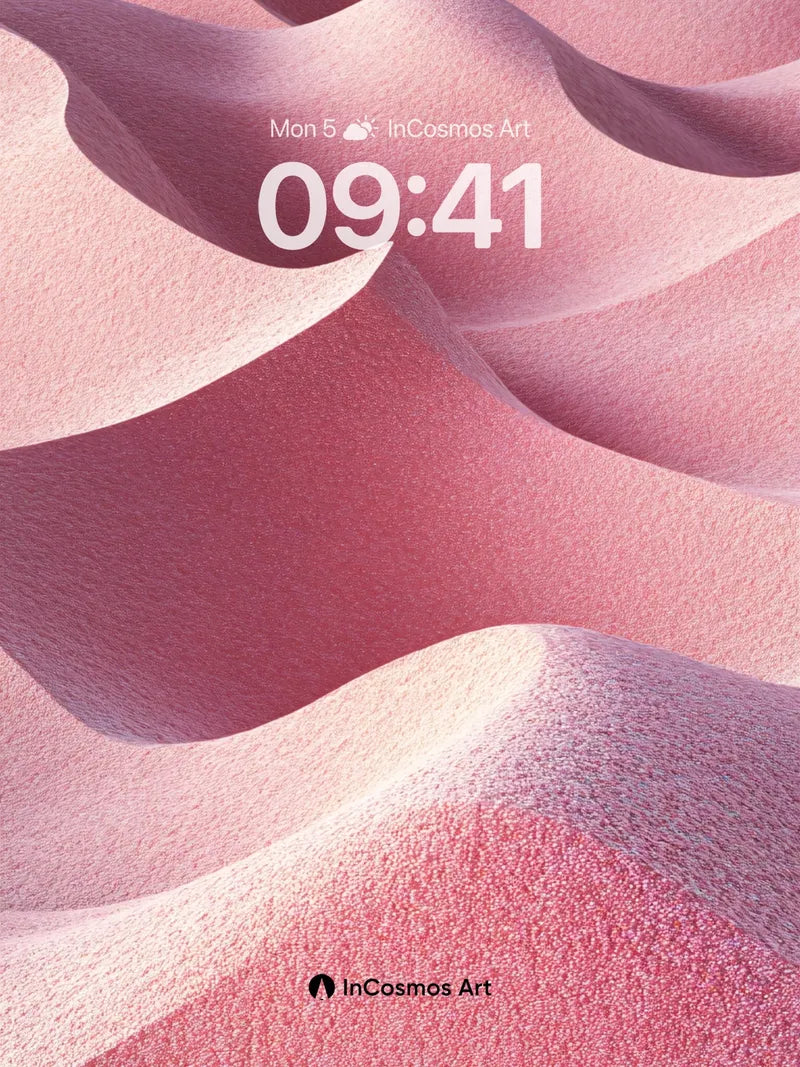 Satin Dune Wallpaper with Soft Light Trails