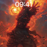 Fiery Ascension Wallpaper with Solar Core wallpaper for iPhone, iPad & Mac