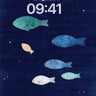 Deep Sea Fish School Ocean Background