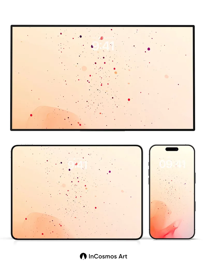 Floating Ember Wallpaper with Whispering Particles