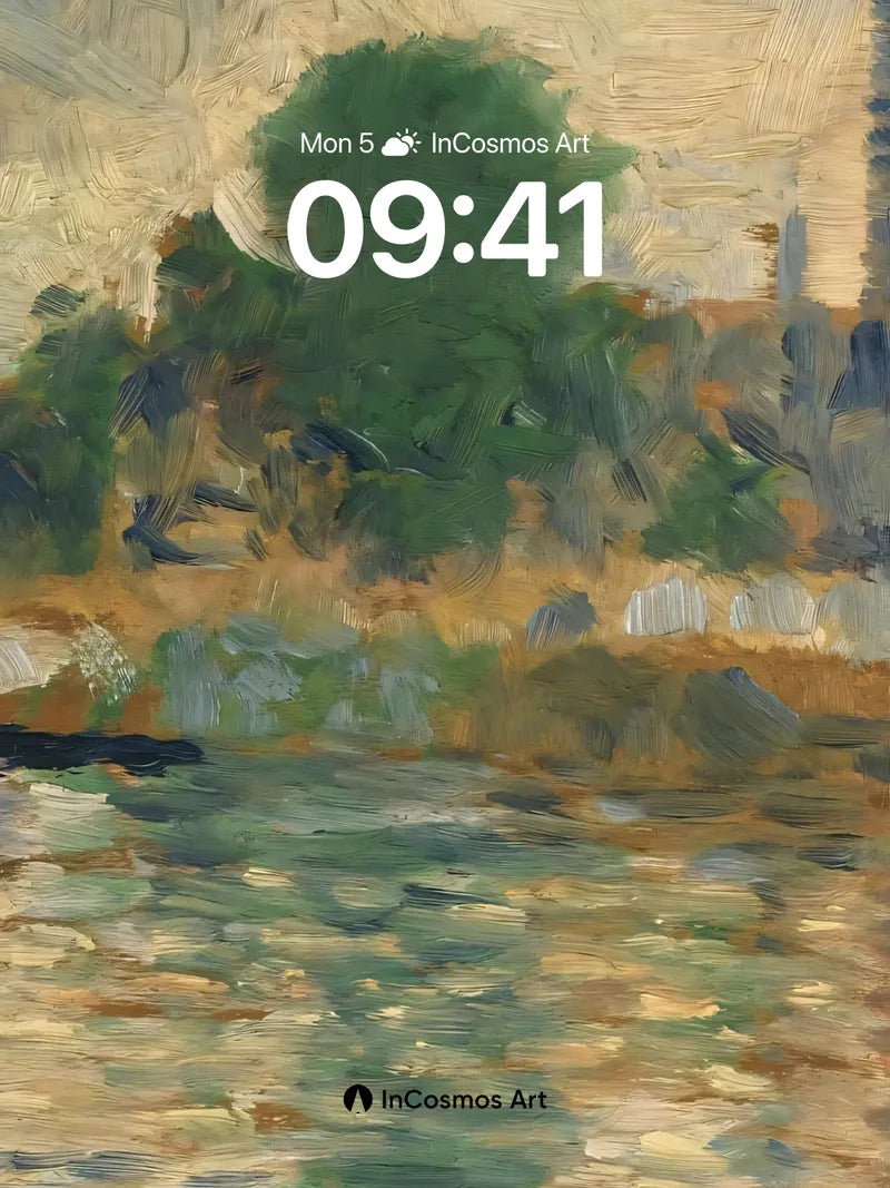 Whispering Water Wallpaper with Impressionist Light