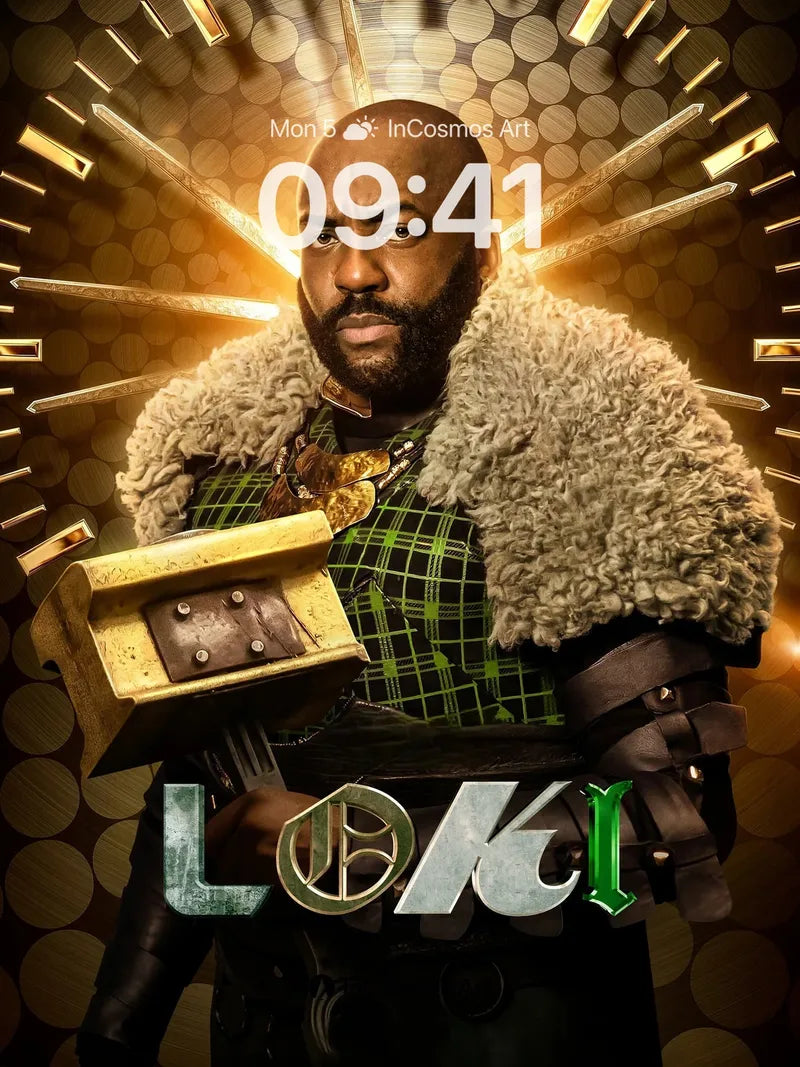 Golden Crowned Warrior Wallpaper with Mythic Aura