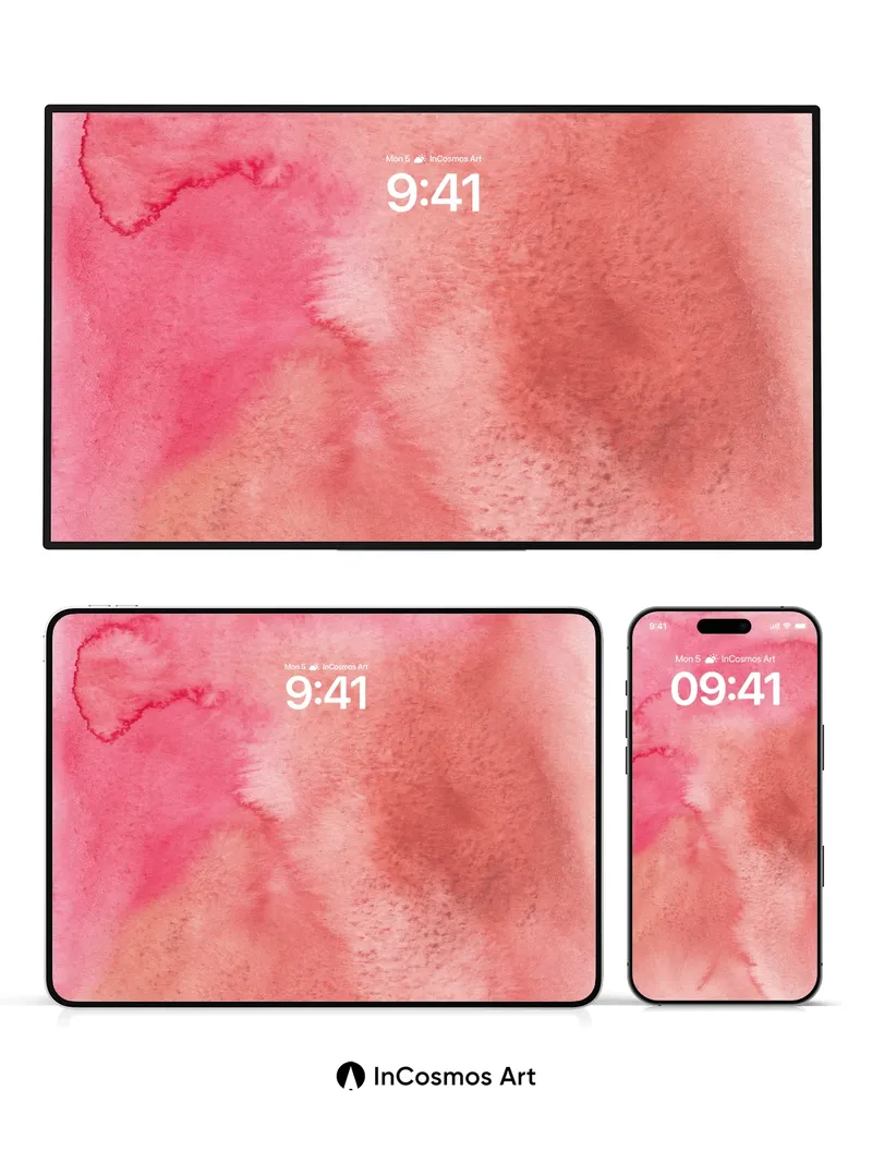 Blushing Bloom Wallpaper with Ethereal Veils