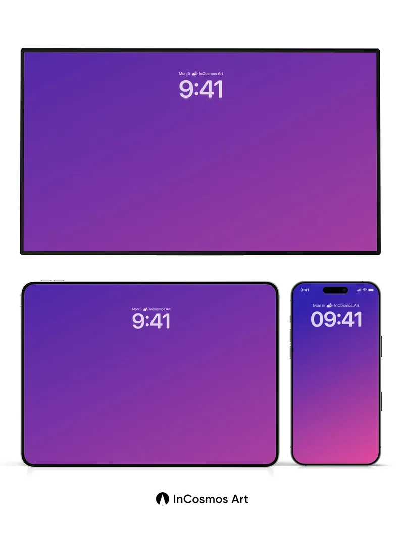 Velvet Horizon Wallpaper with Gradient Breath