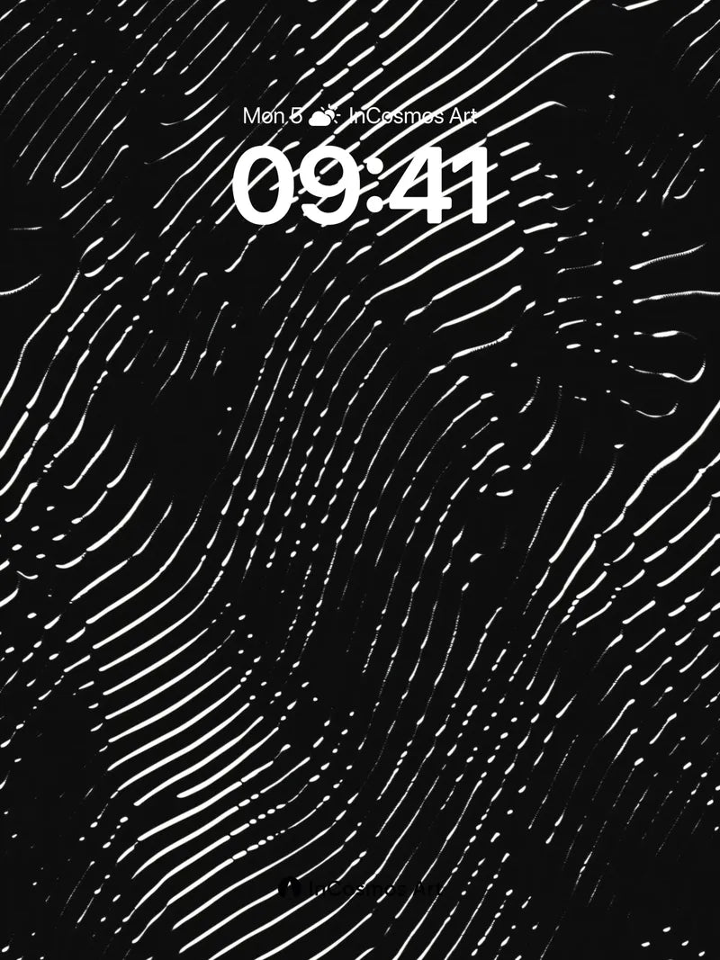 Fingerprint Echo Wallpaper with Silver Veins