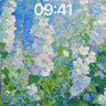 Whispering Petals Wallpaper with Impressionist Light wallpaper for iPhone, iPad & Mac