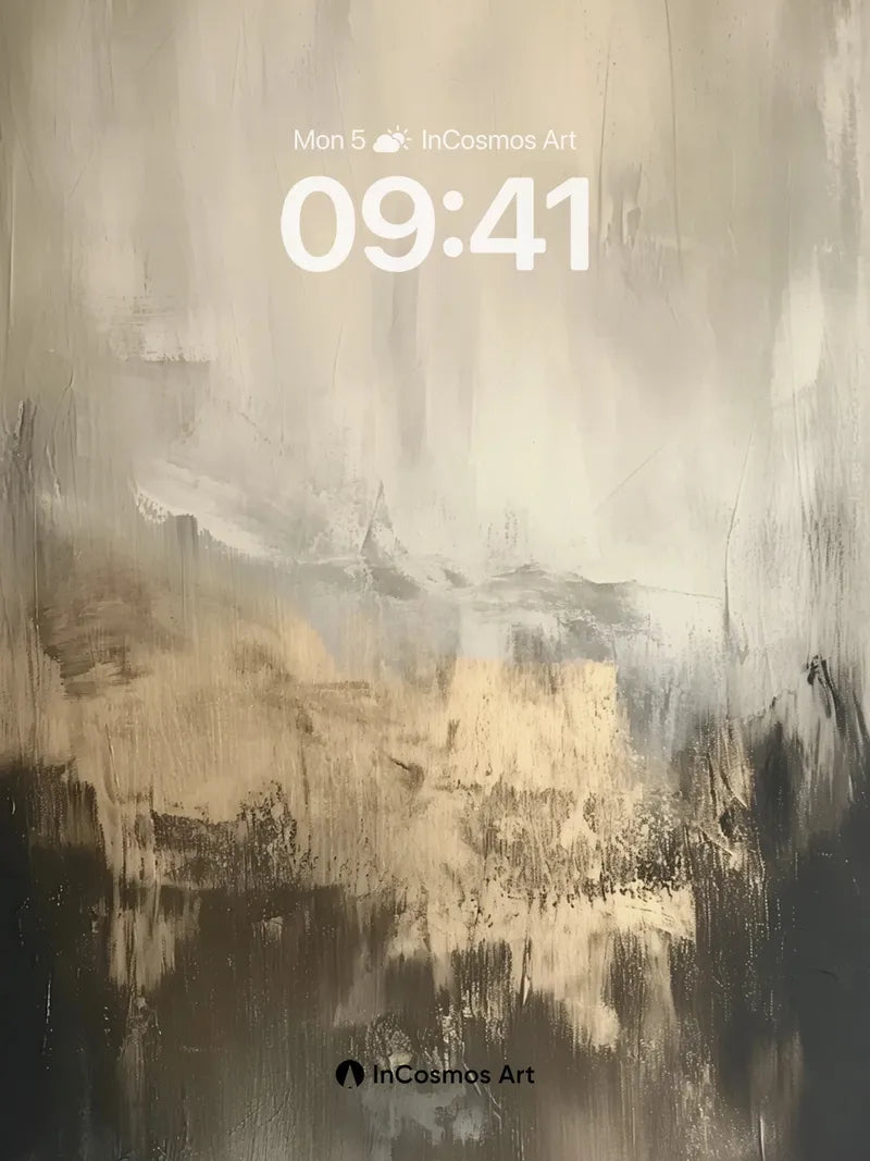 Muted Reverie Wallpaper with Golden Veins