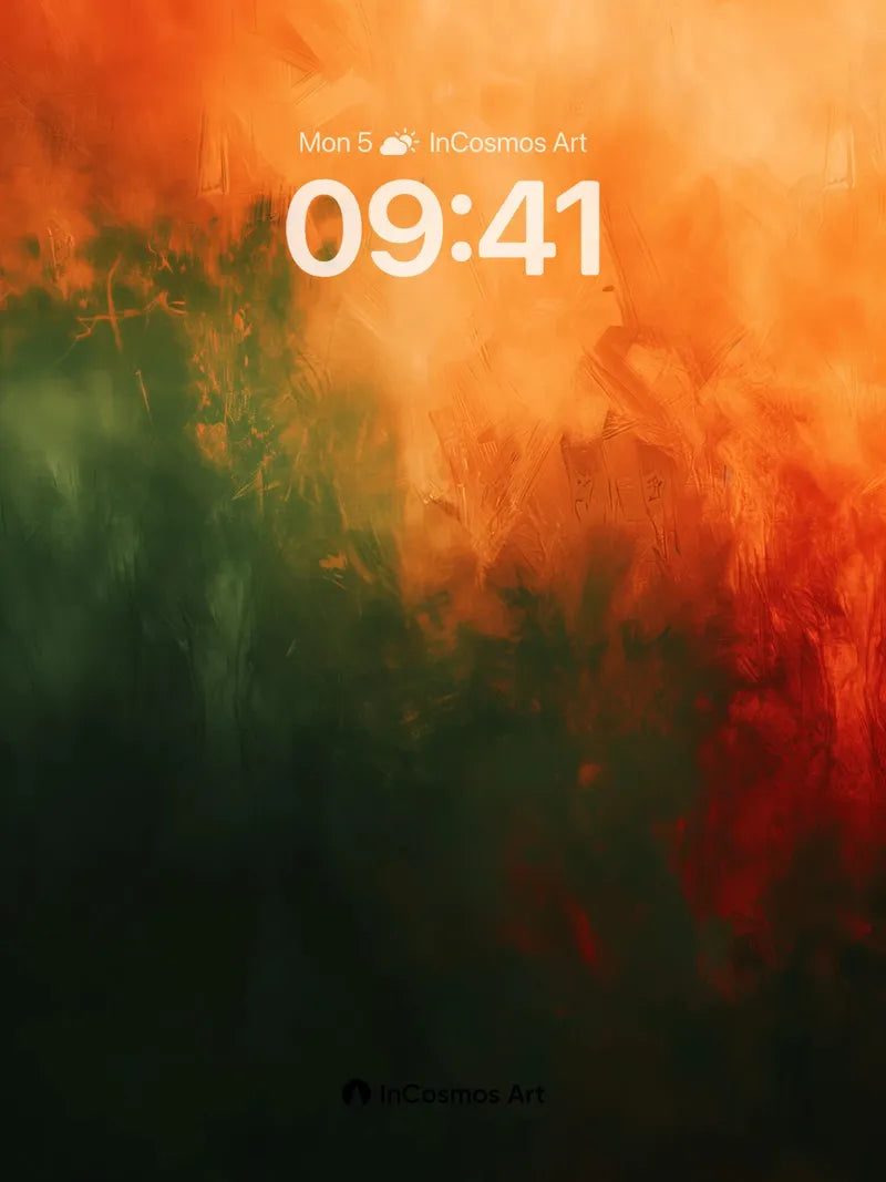 Emberstorm Wallpaper with Ashen Whispers