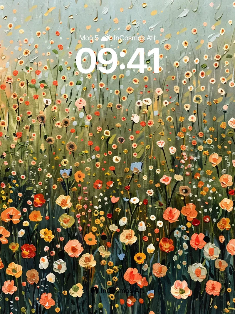 Whispering Meadow Wallpaper with Dappled Light wallpaper for iPhone, iPad & Mac