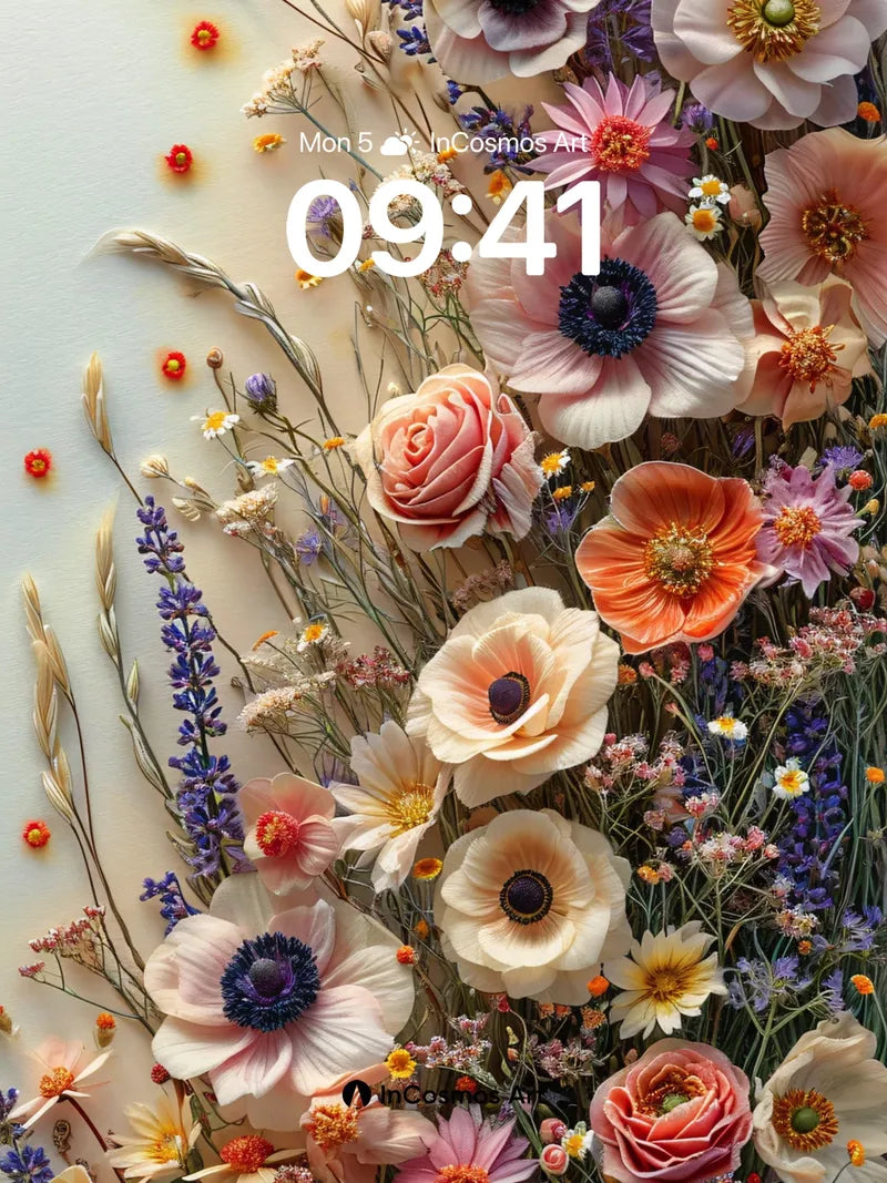 Whispering Bloom Wallpaper with Petal Veils wallpaper for iPhone, iPad & Mac