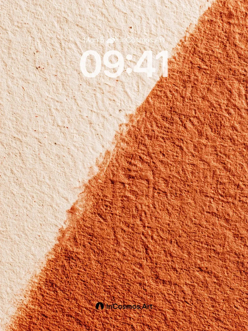 Earthy Hush Wallpaper with Textured Divide