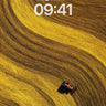 Golden Curve Wallpaper with Tractor Trace wallpaper for iPhone, iPad & Mac