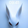 Frostbite Bunny Wallpaper with Crimson Gaze wallpaper for iPhone, iPad & Mac
