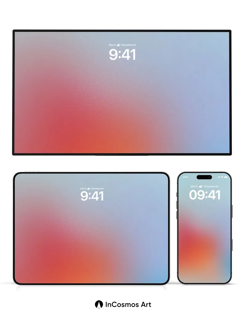 Breathing Gradient Wallpaper with Soft Hues