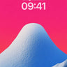 Frost Veil Wallpaper with Crimson Sky wallpaper for iPhone, iPad & Mac