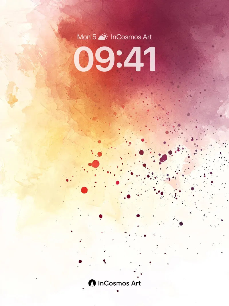 Ember Drift Wallpaper with Floating Particles