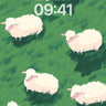 Pastoral Hush Wallpaper with Woolen Whispers wallpaper for iPhone, iPad & Mac