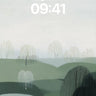 Whispering Willows Wallpaper with Misty Hues wallpaper for iPhone, iPad & Mac