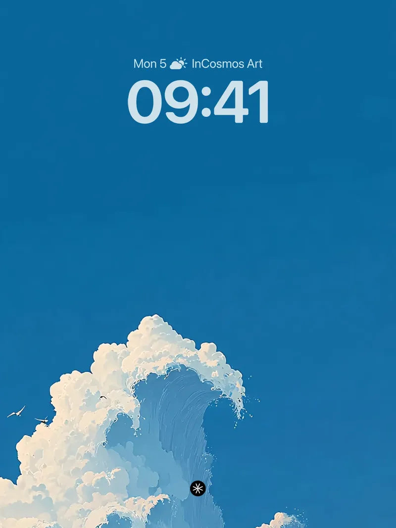 Serene Skywave Dream Wallpaper - Ethereal Horizon wallpaper for iPhone, iPad & Mac