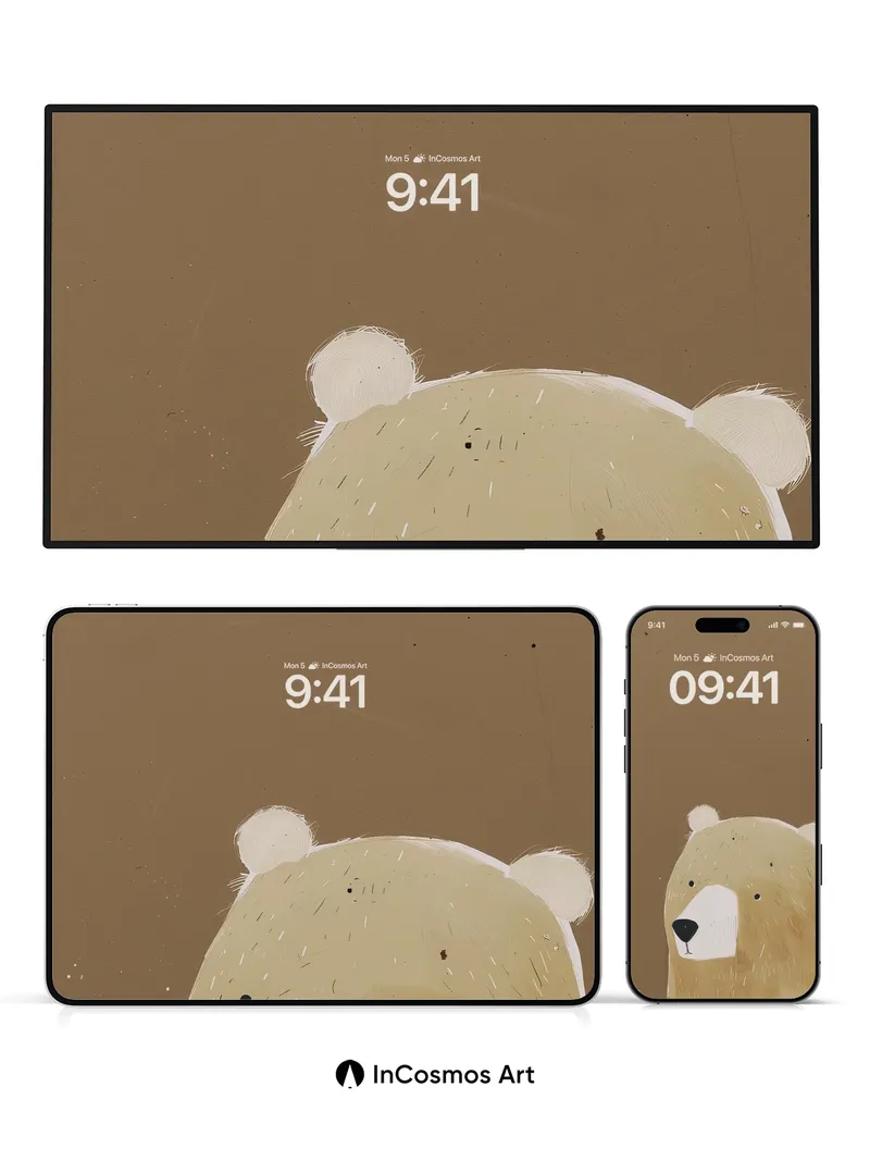 Whispering Fur Wallpaper with Gentle Gaze