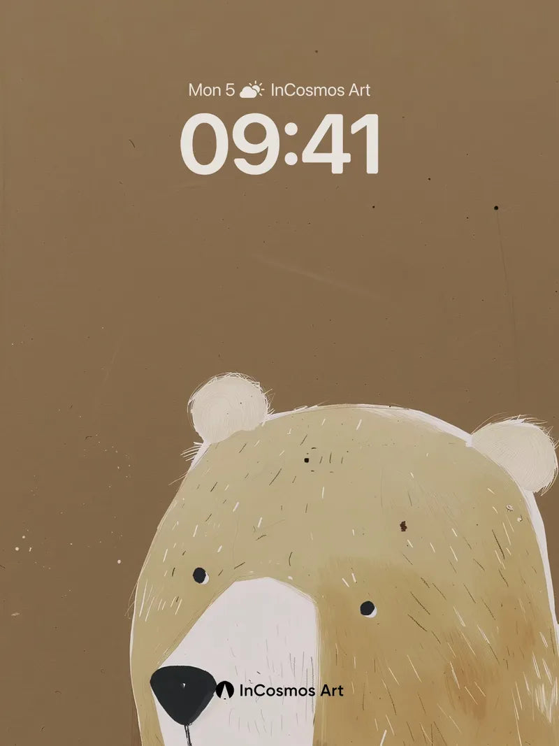 Whispering Fur Wallpaper with Gentle Gaze