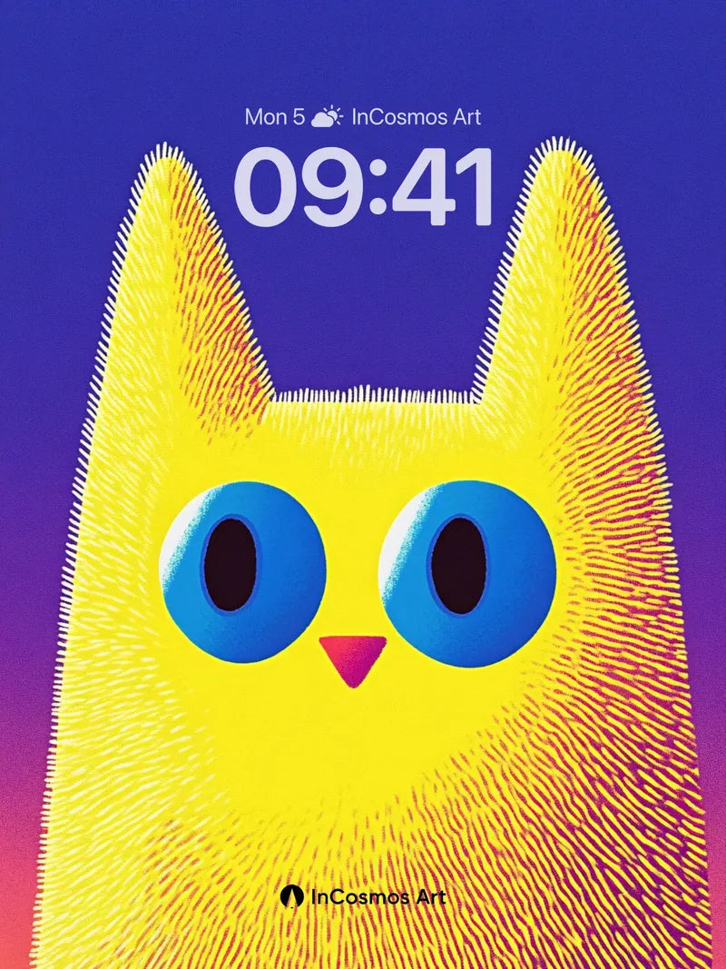 Electric Whisker Wallpaper with Neon Pulse