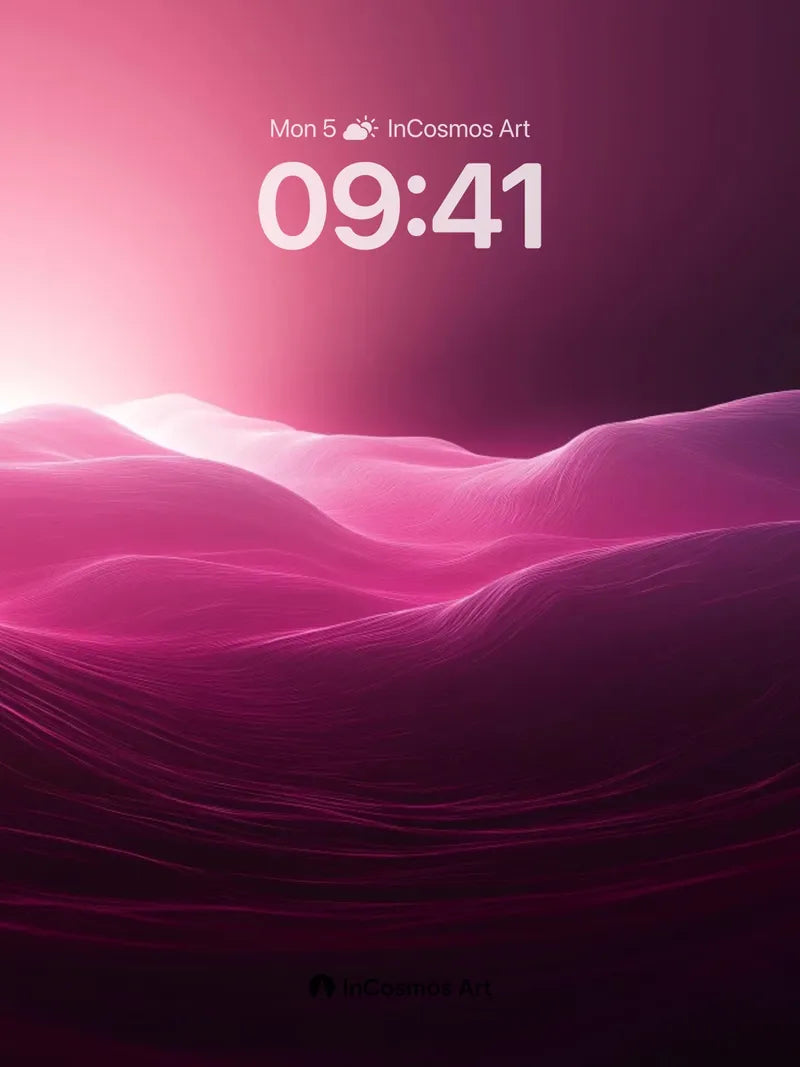 Luminous Abyss Wallpaper with Ethereal Waves