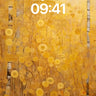 Golden Hush Wallpaper with Moonlit Birch Canopy wallpaper for iPhone, iPad & Mac