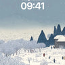 Silent Snowfall Wallpaper with Whispering Pines wallpaper for iPhone, iPad & Mac