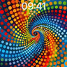 Cosmic Spiral Wallpaper with Polka Dot Pulse wallpaper for iPhone, iPad & Mac
