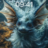 Aquatic Whimsy Wallpaper with Bubbled Crown wallpaper for iPhone, iPad & Mac