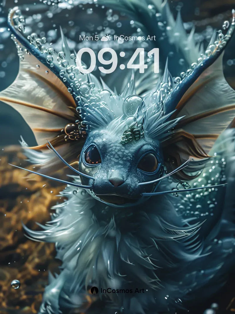 Aquatic Whimsy Wallpaper with Bubbled Crown