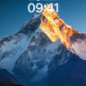 Golden Dawn Mountain Wallpaper with Frozen Light wallpaper for iPhone, iPad & Mac