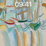 Cubist Harbor Wallpaper with Floating Boats wallpaper for iPhone, iPad & Mac