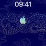 Celestial Dragon Wallpaper with Apple Core wallpaper for iPhone, iPad & Mac