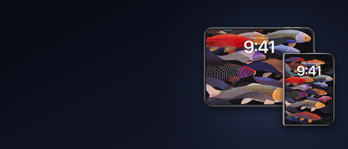 iPhone Duo wallpapers for the outer and inner screens by InCosmos