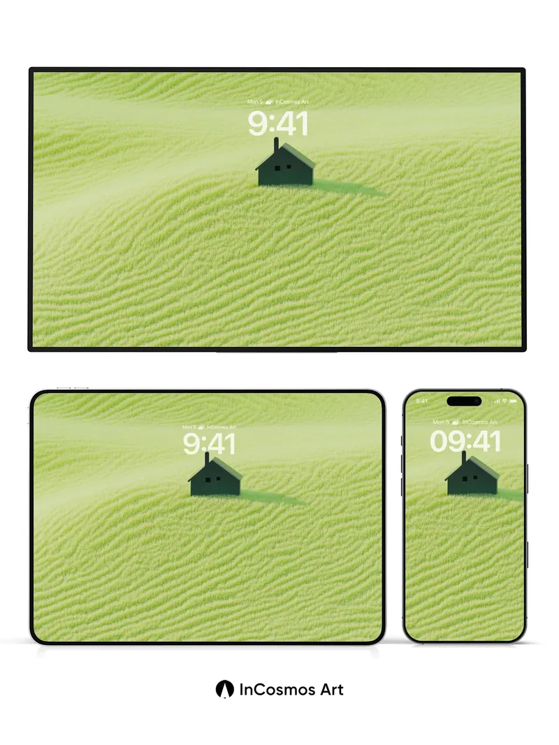 Serenity Ridge Wallpaper with Whispering Fields