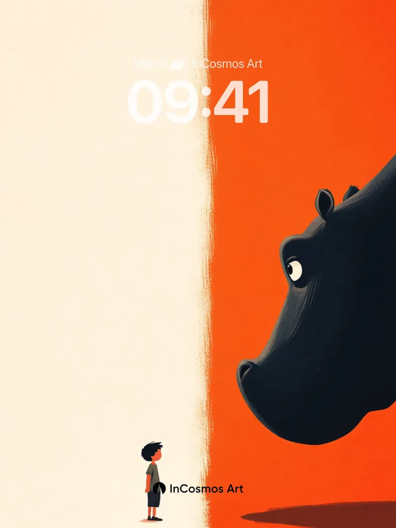 Whispering Gaze Wallpaper with Silent Encounter