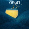 Luminous Abyss Wallpaper with Golden Fish Escape wallpaper for iPhone, iPad & Mac
