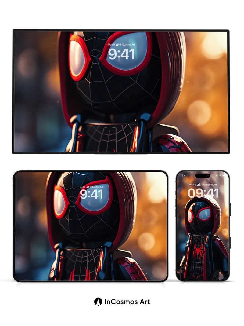 Urban Pulse Wallpaper with Hooded Hero Silhouette