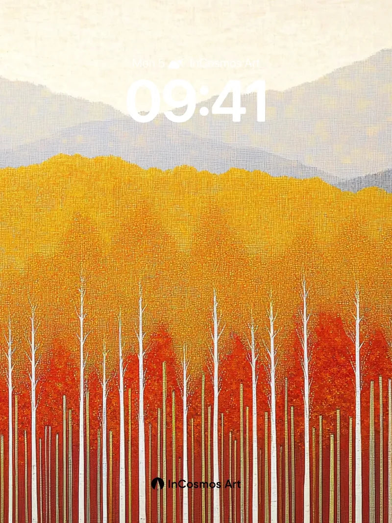 Autumn Hush Wallpaper with Whispering Trees