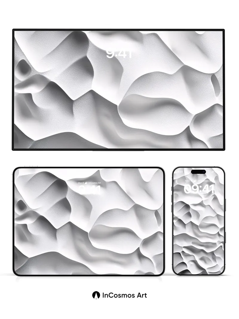 Sculpted Light Wallpaper with Breathable Form