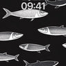 Silent School Wallpaper with Inked Fish wallpaper for iPhone, iPad & Mac