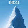 Solitary Ascent Wallpaper with Ice Peak Crown wallpaper for iPhone, iPad & Mac