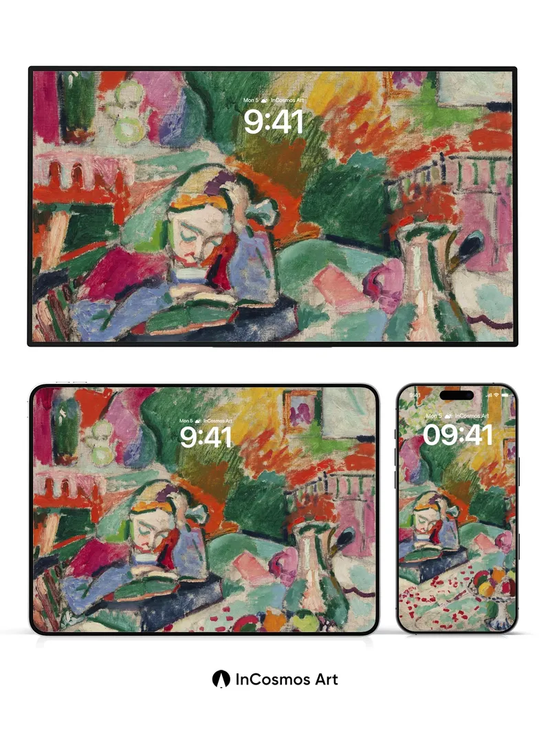 Whimsical Stillness Wallpaper with Matisse Vibrancy