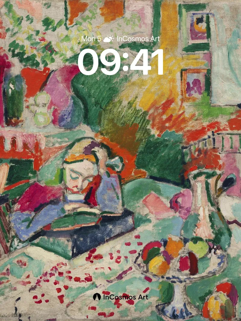 Whimsical Stillness Wallpaper with Matisse Vibrancy