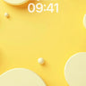 Golden Hush Wallpaper with Floating Circles wallpaper for iPhone, iPad & Mac